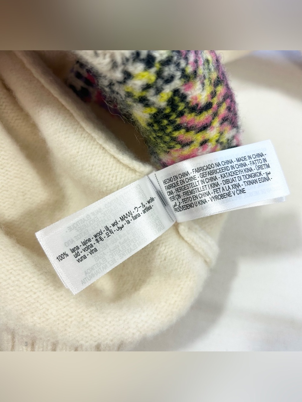 Zara x Harry Lambert Women’s Small Disney Daisy Duck Wool Cardigan Intarsia Ecru - Picture 10 of 10
